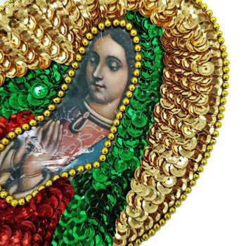 Patch sequins ovale Guadalupe 2
