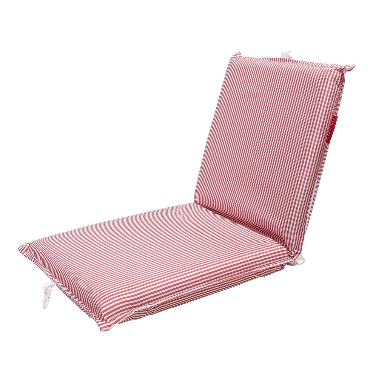 Sedile Pieghevole 6 Posizioni Strisce Rosse