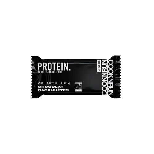 Barres protéinées Bio - Vegan x20 | Chocolat - Cacahuètes