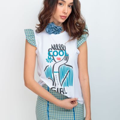 Cool Girl - T-shirt mini à volants