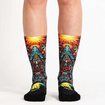 Sports socks, crossfit, cycling, running, Ridefyl Pyramids ML