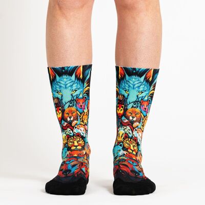 Sports socks, crossfit, cycling, running, Ridefyl The Wild ML