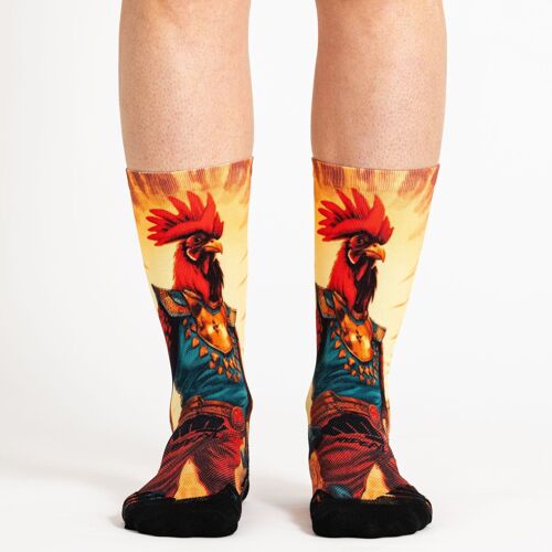 Calcetines de deporte, crossfit, ciclismo, running, Ridefyl El Gallo ML