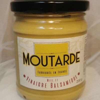 Moutarde au miel et vinaigre balsamique