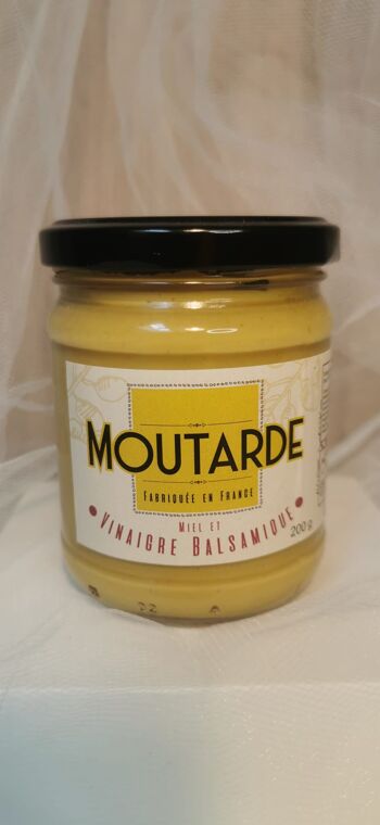 Moutarde au miel et vinaigre balsamique