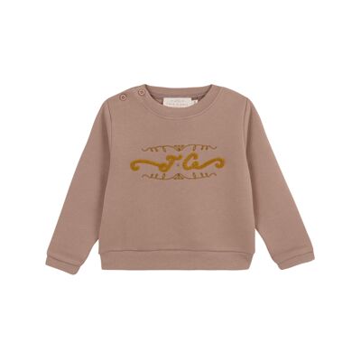 SWEAT-SHIRT CAPPUCCINO BÉBÉ TENNIS UNISEXE