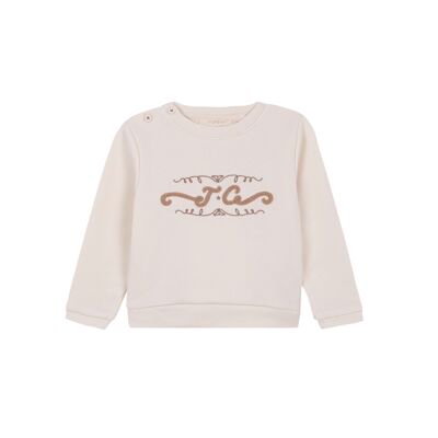 Unisex-Tennis-Baby-Sweatshirt in Ecru