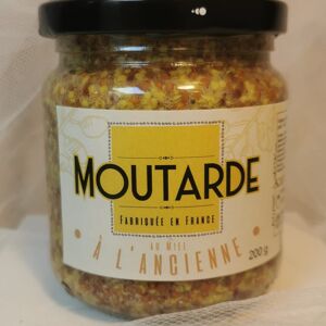 Moutarde à l'ancienne au miel