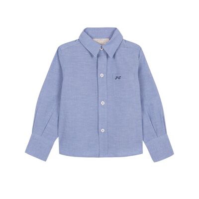 Chemise Oxford bleue