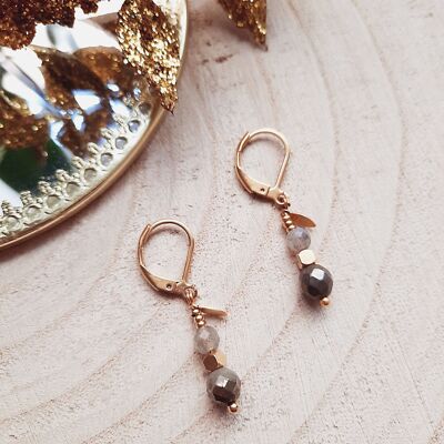 COMET Labradorite earrings