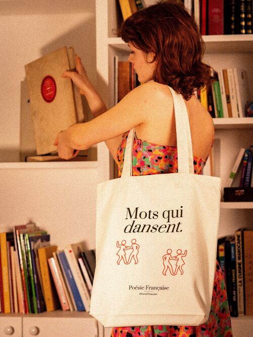 Tote bag Mots qui dansent