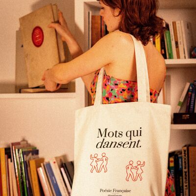 Tote bag Mots qui dansent