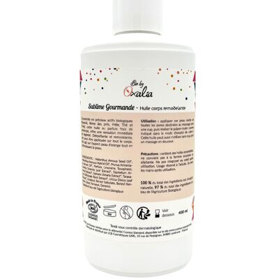 Sublime Gourmande - Remodeling body oil (cabin) - 400 ml