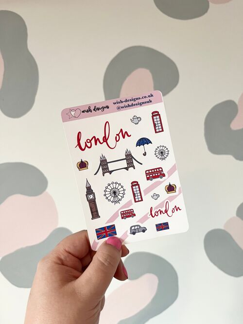 London Vinyl Sticker Sheet