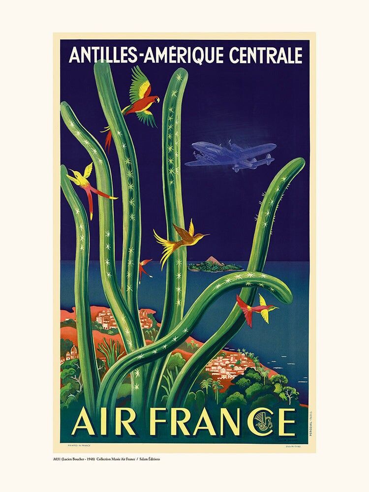 Air France / Antillen Mittelamerika Poster A031
