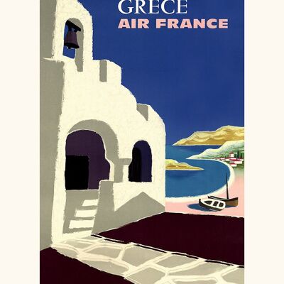 Air France / Greece Georget A093 poster