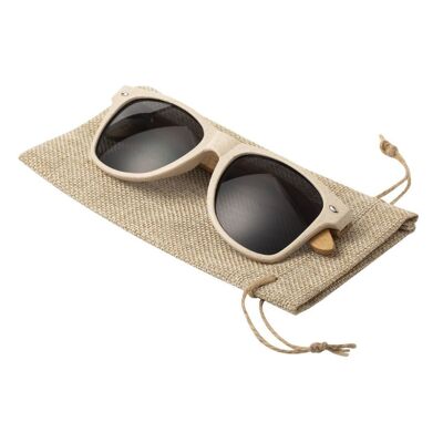 Ecological jute glasses case