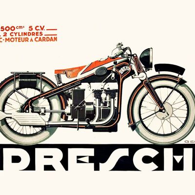 Manifesto della motocicletta Dresch