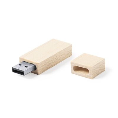 Memoria USB de bambú ecorresponsable de 16 GB