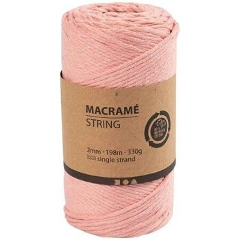 Corde pour macramé - 2 mm - 198 m - Plusieurs coloris disponibles 8