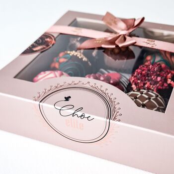 Coffret de chocolats "Joyeux Anniversaire" 9pc 10