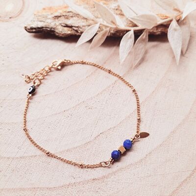 Bracelet COMÈTE Lapis Lazuli bleu