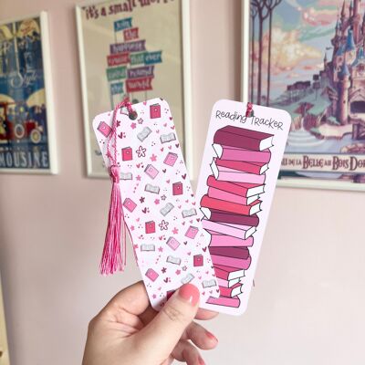 Romance Book Club Reading Tracker Bookmark