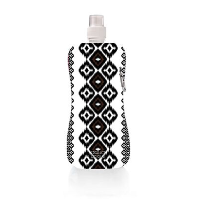 Water Bottle Aztec Black
