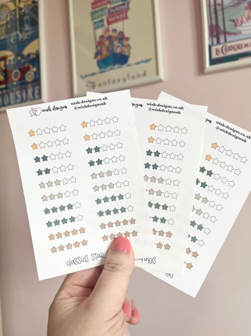 Classics Star Ratings Vinyl Sticker Sheet