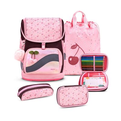 Set de mochila escolar Smarty Plus Cherry Blossom 5uds.