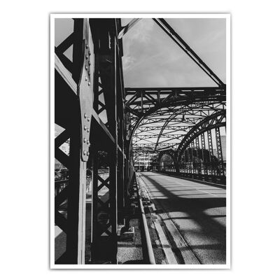 Hackerbrücke Black White Munich Poster