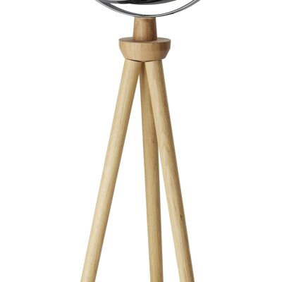 Globe SPUTNIK, diamètre 43 cm et socle, noir, argent