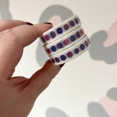 10 mm farbiges Punkte-Checklisten-Washi-Tape