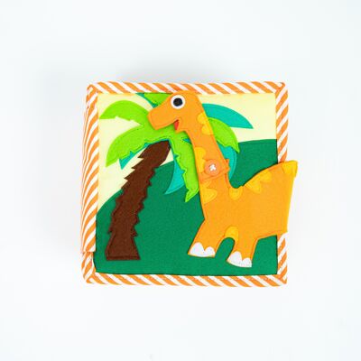 Dinosaur Friends - Mini libro silencioso de 6 páginas