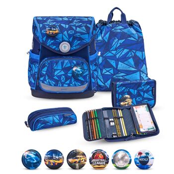 Set de cartable Premium Compact Plus Glacier Blue 5pcs. 1