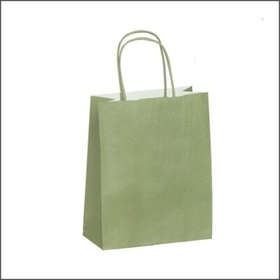 Bag - Paper bag - medium - Olive - 100pcs
