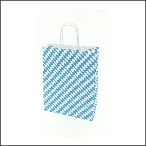 Papieren tas - tas - mini – Bayerische vlag (100 stuks)