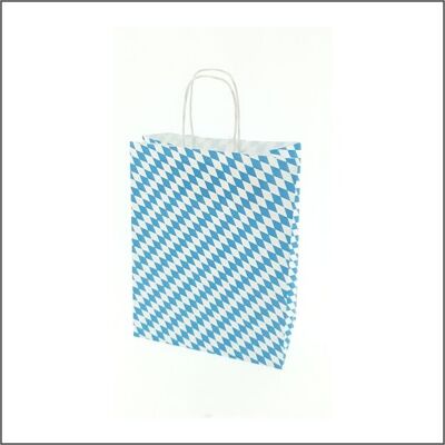 Paper bag - bag - mini - Bavarian flag (100 pieces)