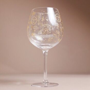 Verre à gin céleste doré 1