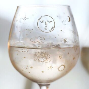 Verre à gin céleste doré 2