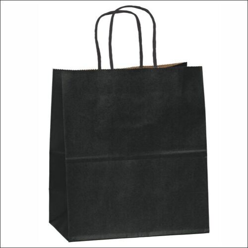 Kraft bag extra large – Black (100 pieces)