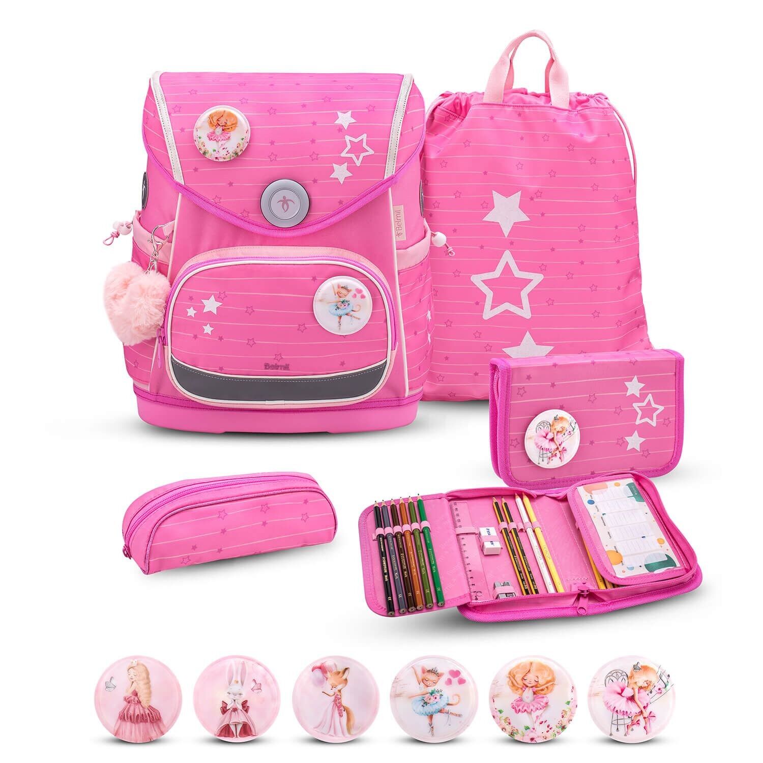 Set di zaini Premium Compact Plus Candy 5 pezzi.