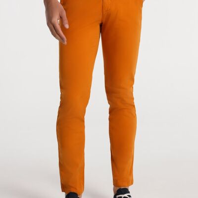 SIX VALVES - Pantaloni chino in raso slim fit | 124857