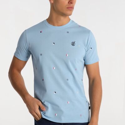 SIX VALVES - Kurzarm-T-Shirt mit Mini-Print | 124925