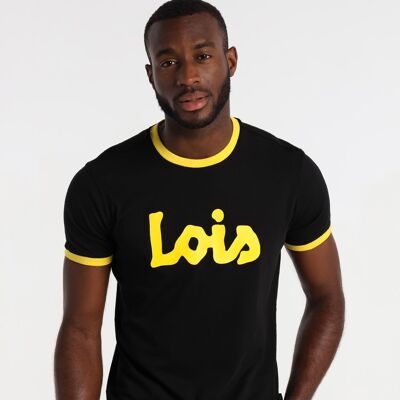 LOIS JEANS – Kurzarm-T-Shirt mit Kontrastlogo |125099