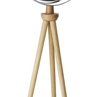 Globo SPUTNIK, diametro 43 cm e base, argento