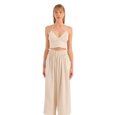 Bralette a triangolo naturale (3367) 85% cotone, 15% lino