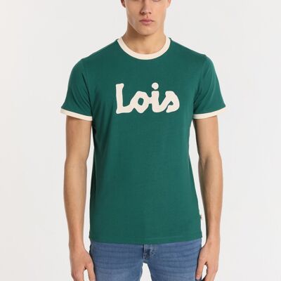 LOIS JEANS - T-shirt a manica corta con logo a contrasto |124812