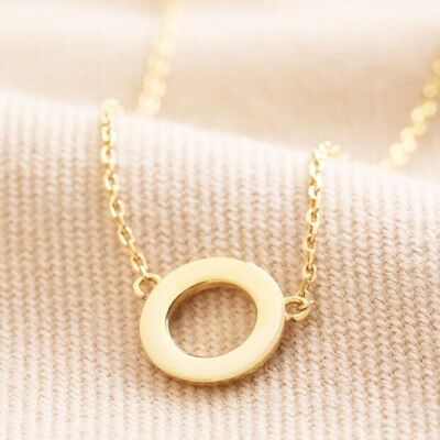 Eternity Ring Pendant Necklace in Gold