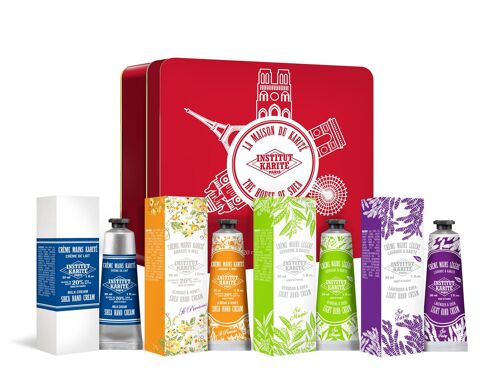 Coffret Métal IKP Monuments - 4 Crèmes mains avec étui